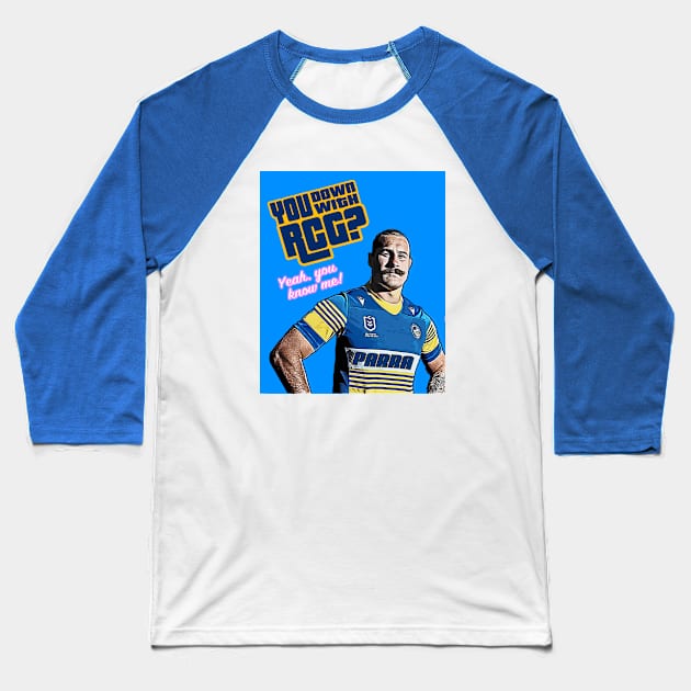 Parramatta Eels - Reagan Campbell-Gillard - DOWN WITH RCG? Baseball T-Shirt by OG Ballers